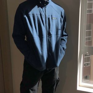 Cool blue timberland fleece sweater
